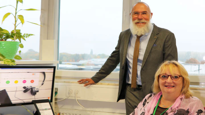 Herbert Ferdinand mit Mitarbeiterin